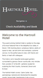 Mobile Screenshot of hartnollhotel.co.uk